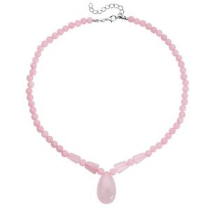 Elegant Galilea Rose Quartz Necklace